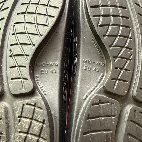 OOFOS OOAHH slip on sandals mens 10 black read - Picture 5 of 5